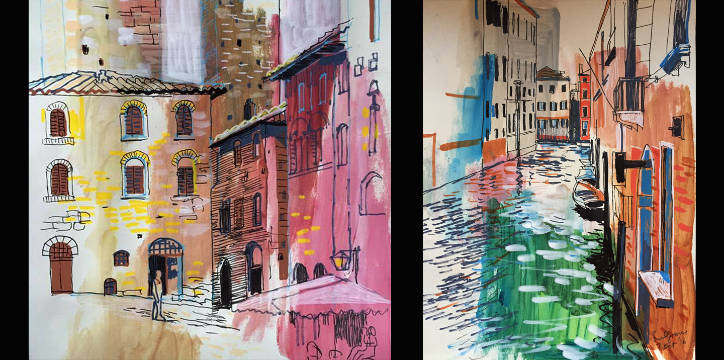 sketch, paint, make in italy with alex snellgrove